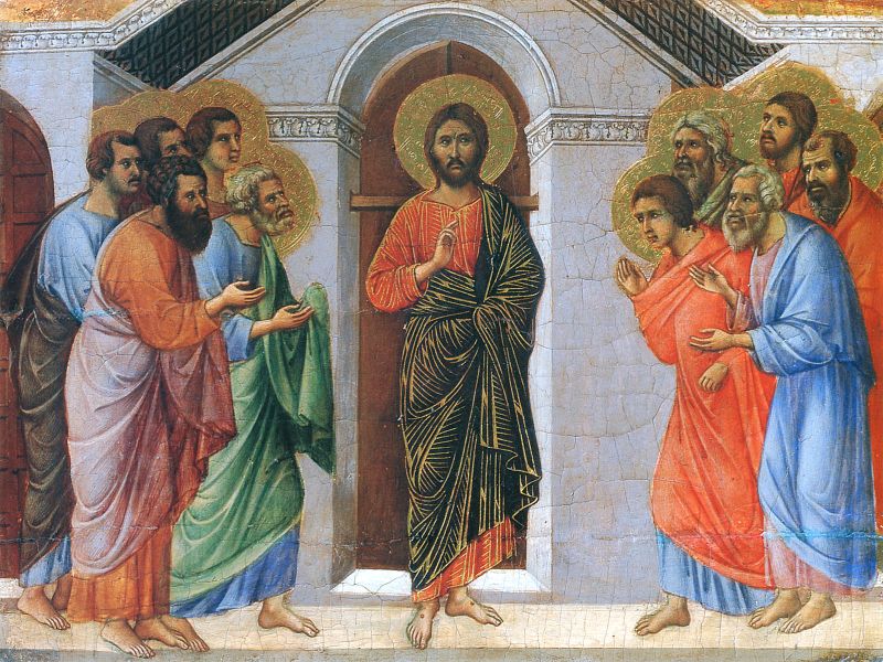Маэста  Явление Христа апостолам