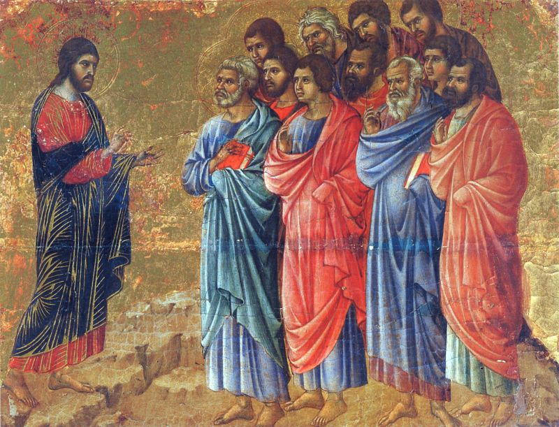 Маэста  Явление Христа апостолам 