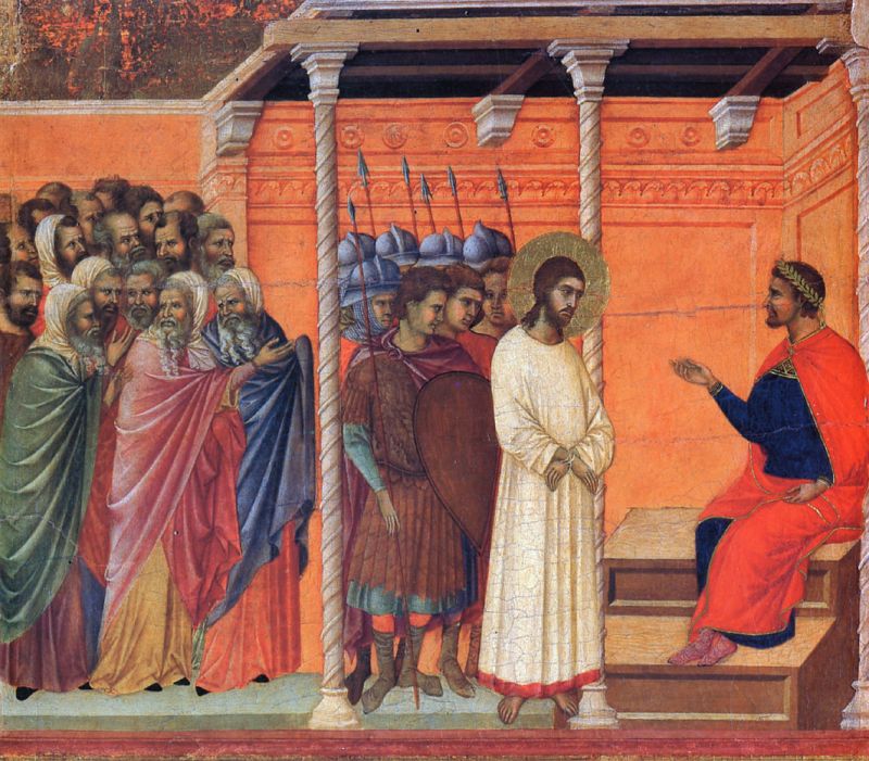 Маэста  Христос перед Пилатом