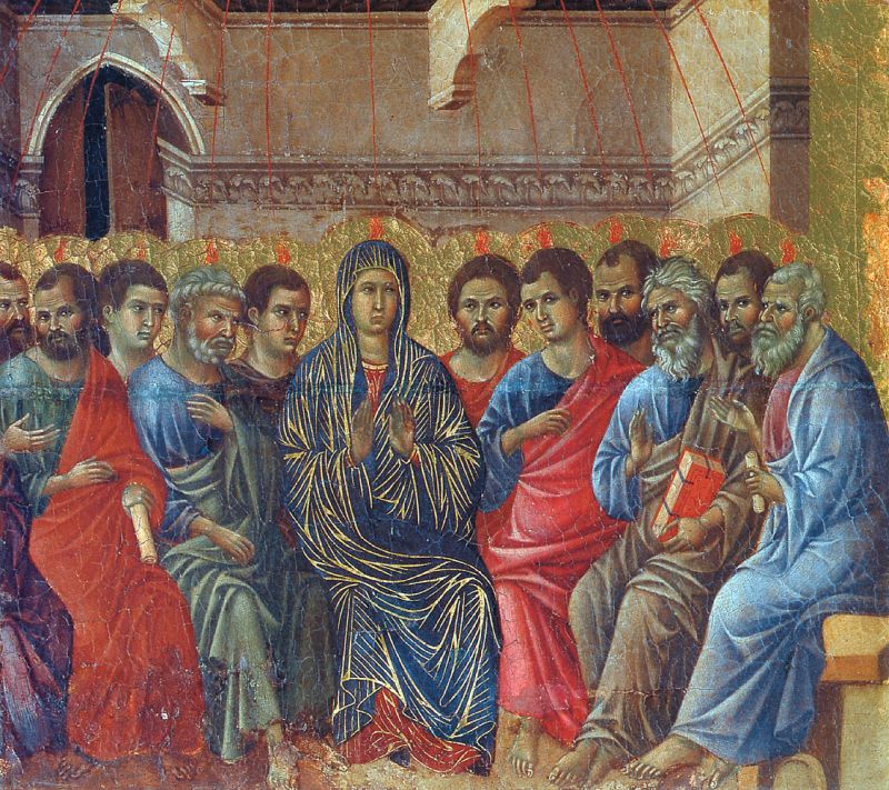 Маэста Сошествие Святого Духа на апостолов