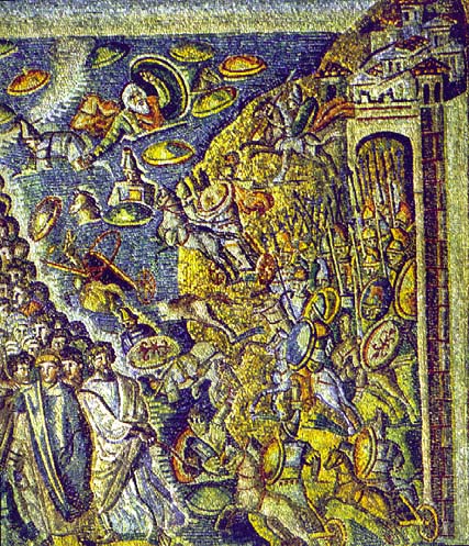 Sta Maria Maggiore, Рим, 432-40 гг. Пересечение Красного моря. Мозаика