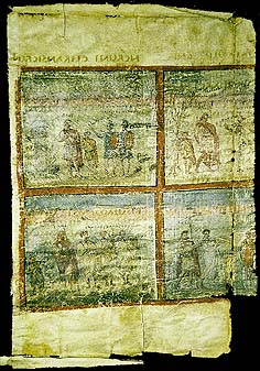 Сцены из Книги Королей, фолиант, Quedlinburg, Италия, 425-50 гг