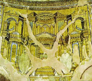 St.Kosmas and St. Damianos, мозаика, 5 век. Hagios Georgios, Салоники