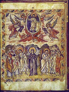Вознесение, Евангелие Rabbula, 586 г