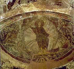 Видение Христа. Мозаика. Конец 5 века. Osios David, Салоники
