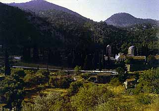 Nea Moni, Хиос, Греция, 1042-55 г. Вид с Юга