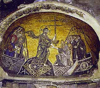 Nea Moni, Хиос, Греция, 1042-55. Anastasis. Мозаика