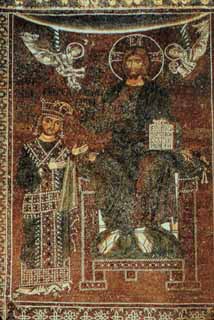 Собор Monreale, 1175-90 г. Уильям II и Христос