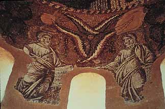 Мозаики купола. Церковь Theotokos Paregoritissa, Arta, Греции, 1294. Исаак и Иеремия